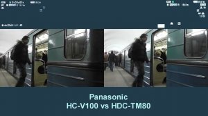 Panasonic HDC-TM80 vs HC-V100