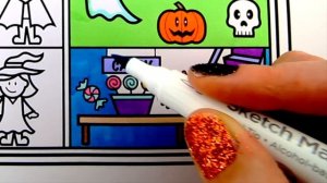HAPPY HALLOWEEN ?? How to Draw Halloween Characters for Kids ? Halloween Coloring Pages for Kids