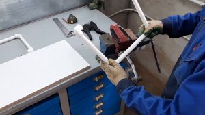 DIY. Столик для ноутбука из ПВХ трубы своими руками. laptop table made of plastic pipe
