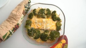 Запечённая семга с брокколи и сыром за 30 минут. Вкусный и красивый ужин для семьи и гостей.
