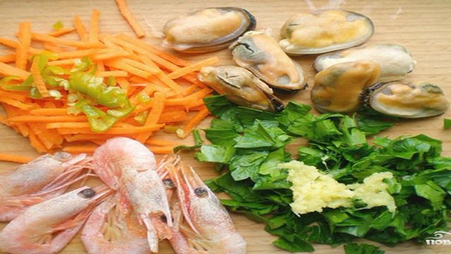 Блинчики с морепродуктами