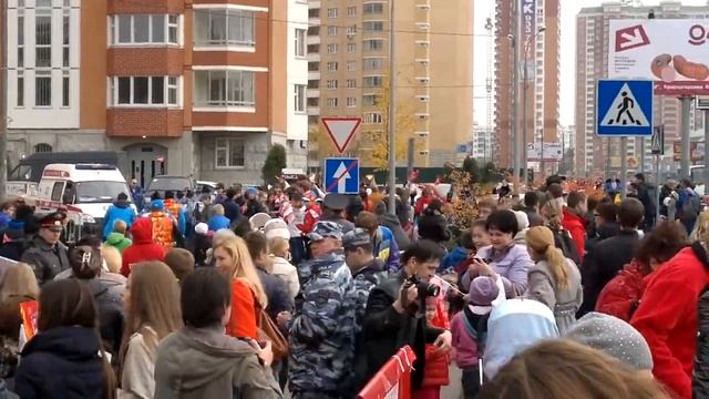 Олимпийский огонь в Павшинской пойме 10.10.2013 смотреть онлайн