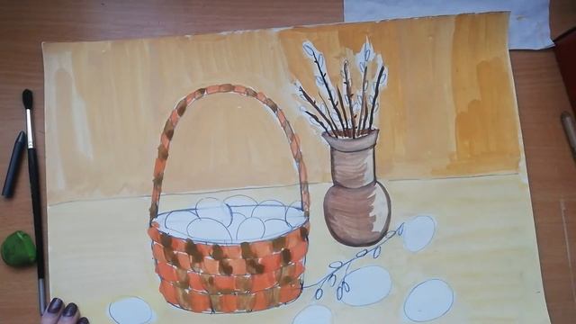 Пасхальный натюрморт. Занятие для детей старшего дошкольного возраста смотреть онлайн