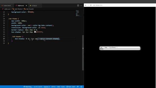 【MBAK】Color theme | Light and Dark mode transition Effect with Radios| CSS& JavaScript