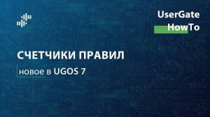 HowTo #4 - Счетчики правил (Новое в UGOS 7)