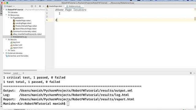 Robot Framework Tutorial #21 - Refactor Selenium Webelement Locators