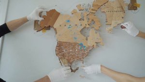 Монтаж Карты Мира