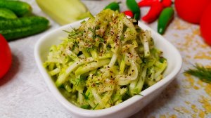 МАРИНОВАННЫЕ КАБАЧКИ – очень быстрая, простая и нереально вкусная холодная закуска!