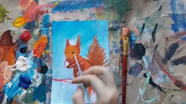 БЕЛОЧКА|Рисование для новичков|Просто!