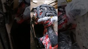 Детский квадроцикл Grizzly Aerox 125 см3 Красный экстрим (распаковка нового)