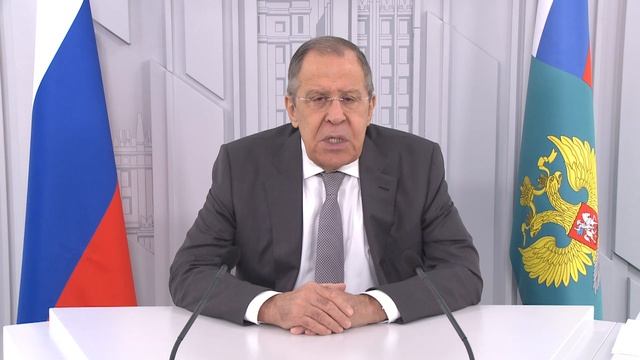 Видеообращение С.Лаврова к участникам пленарного заседания XXIV Всемирного Русского Народного Собора