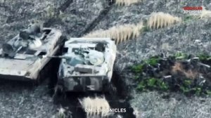 БМП-1 спешит на помощь экипажу дружественной машины, ранее повреждённой в бою.