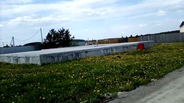 Участок с фундаментом и плитой смотреть онлайн