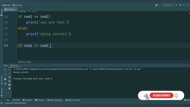 Python arithmetic operator, assignment operator, comparison operators..