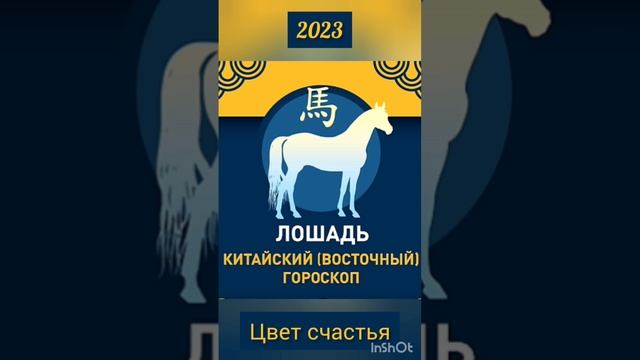 Китайский гороскоп на 2023 год Лошадь Цвет Счастья #гороскоп #удача #Китайский #лошадь #астрология