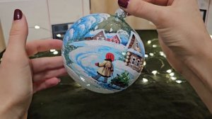 Шар фабрики Ариель. Зима, мальчик с санками. #ариель