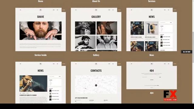 Chop - Barber Shop Vue JS Template hair salon vue Website Builder смотреть онлайн
