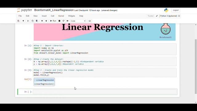 Linear Regression in Python | BioinformatiX