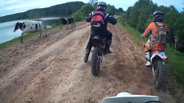 Эндуро прохват Можга-Б.Уча-Волково-Ломеслуд-Можга. Кончился бенз. Zuum 300, BSE 300, Kayo T2 250. смотреть онлайн