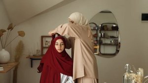 Как красиво завязать Хиджаб ?? Способ с диадемой! #хиджаб#мусульманка#hijabtutorial#