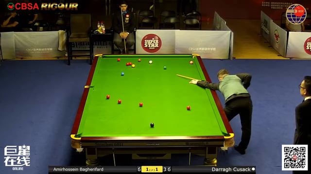 Snooker U21 Groups : Amirhossein Bagherifard vs Darragh Cusack