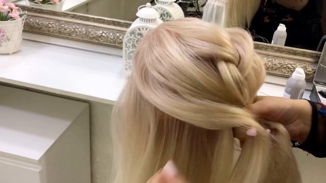 Экспресс-пучок из косичек. Пошаговый урок смотреть онлайн