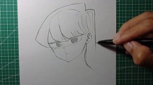 Step-by-step | How to draw Komi-san| Komi-san can't communicate