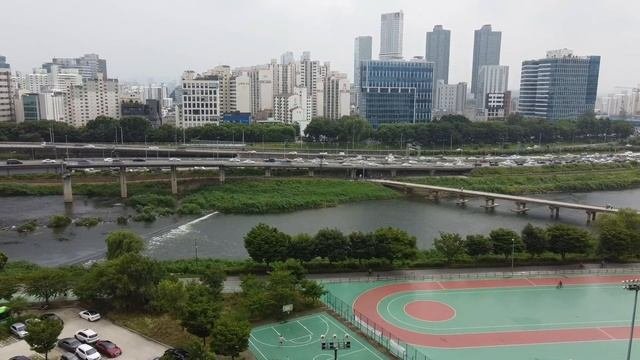 Hanyang University Seoul South Korea Drone View | Cheonggyecheon Stream, Han River #dronevideo