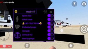 Hypper sandbox 0.2.9 читы/mod menu(мод меню,cheats) || crash server, god mode, chams, objects, tp..