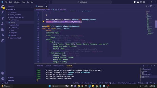 GPT-4 codes ChatGPT chatbot with memory webapp with FastAPI and JavaScript