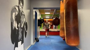 Тренировка с тяжелой гирей 40 кг