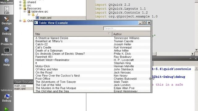 QML TableView VScroll смотреть онлайн