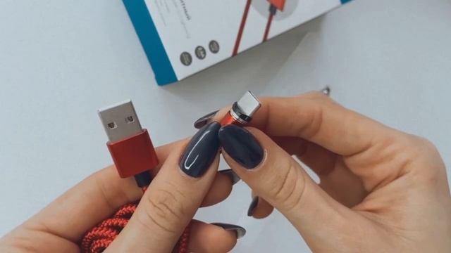 Кабель USB VIXION (K10) Lightning/micro/type-c (1м) магнитный (красный) смотреть онлайн