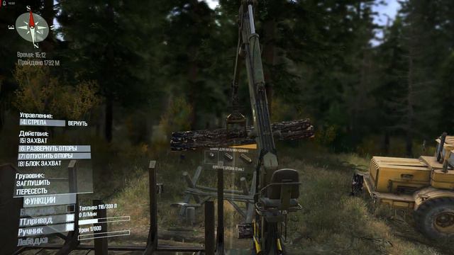 Spintires: MudRunner • Прохождение ➣ Побережье # 4. Погрузка и перевозка брёвен на ЗИЛе-131 смотреть онлайн
