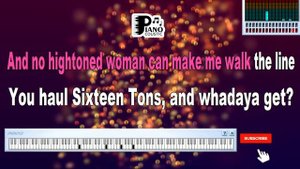 SIXTEEN TONS TENNESSEE ERNIE FORD KARAOKE LYRICS VERSION PSR S975