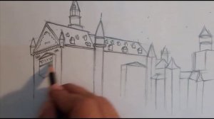 How To Draw Famous Building : The Neuschwanstein Castle