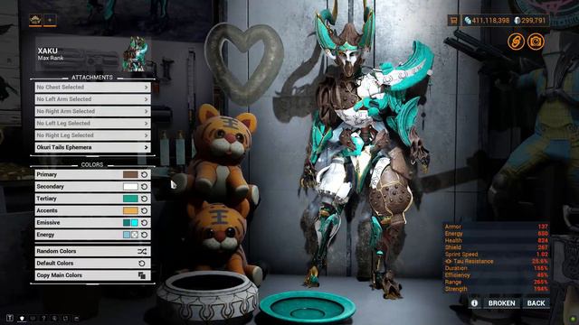 WARFRAME: Golden Mend Collection & Okuri Tails Ephemera Showcase
