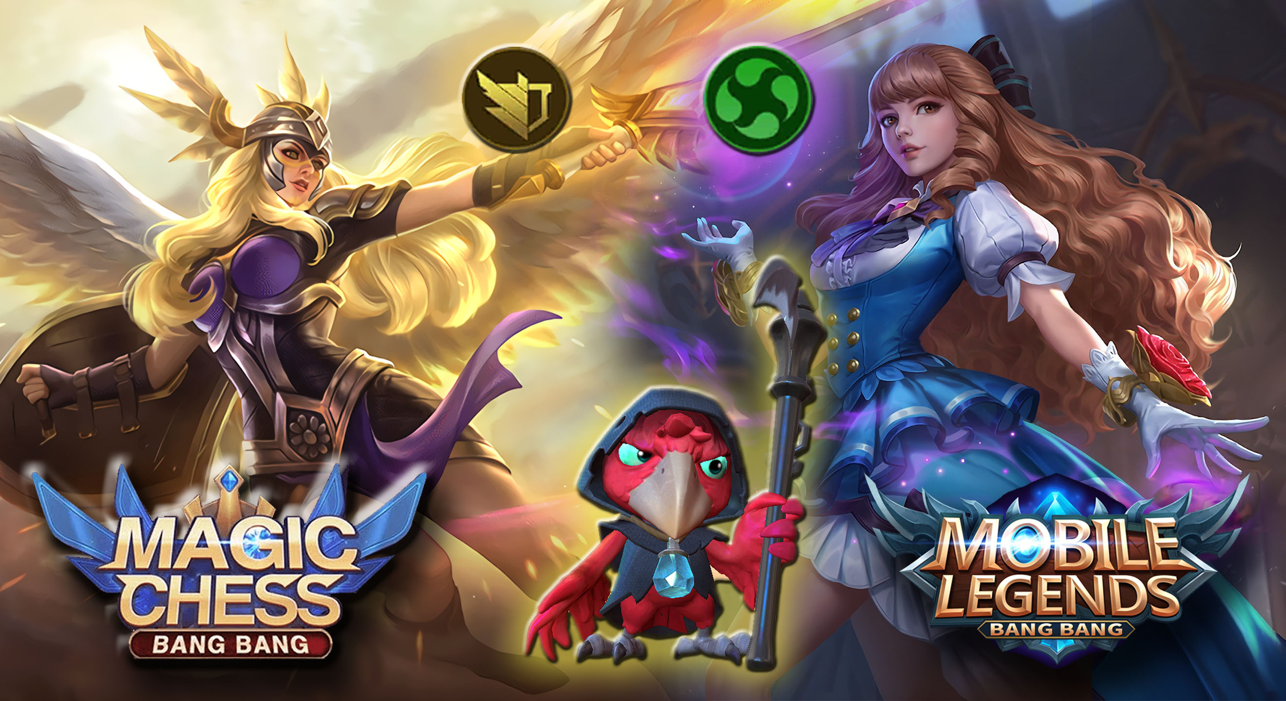 Саберы + Мастера стихий. Магические шахматы. Mobile Legends: Bang Bang. Берси уничтожает Линга.