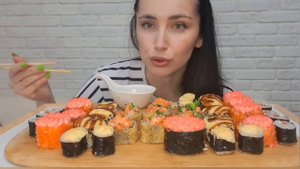 МУКБАНГ|СУШИ РОЛЛЫ🍣 | ROLLS МУКБАНГ| MUKBANG| ASMR