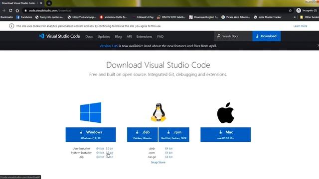 React Tutorial Using Visual Studio Code In Hindi Part 2 - Installing Visual Studio Code