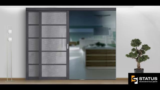 Двери STATUS .Трехполосная система веерного открывания смотреть онлайн