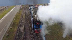 15.11.2023г. НОВОГОДНИЙ паровоз П36-0027 в депо Подмосковная.