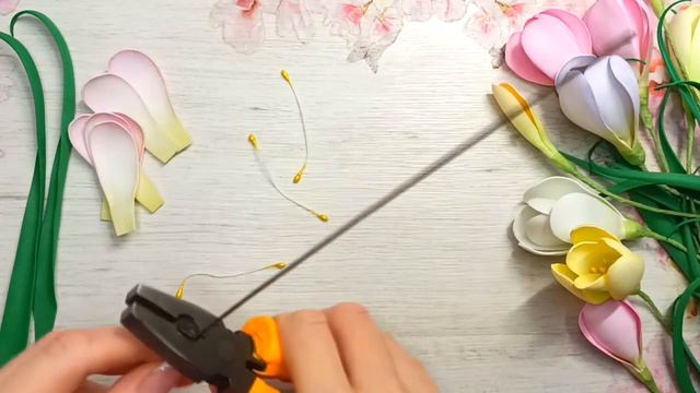 КРОКУСЫ ИЗ ФОАМИРАНА своими руками смотреть онлайн