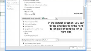 How to change the direction of excel sheet (Right to Left/Left to Right)