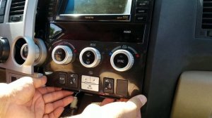 How to Remove Radio / Navigation / Display from Toyota Sequoia 2008 for Repair.