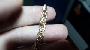 женский золотой браслет