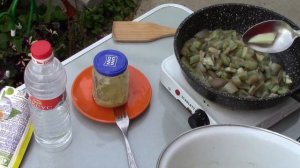 Салат из баклажан с грибами.  Можно закрыть на зиму!