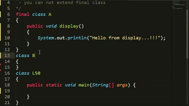 final class in java | Lesson - 50 | JAVA in Hindi смотреть онлайн