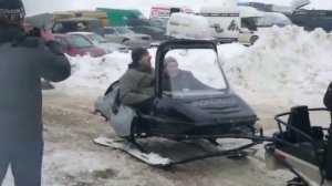 Сани Метелица пассажирский прицеп к снегоходу