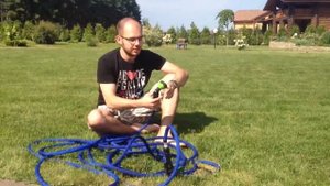 растягивающийся шланг для полива XHose - шланг который растягивается автоматически